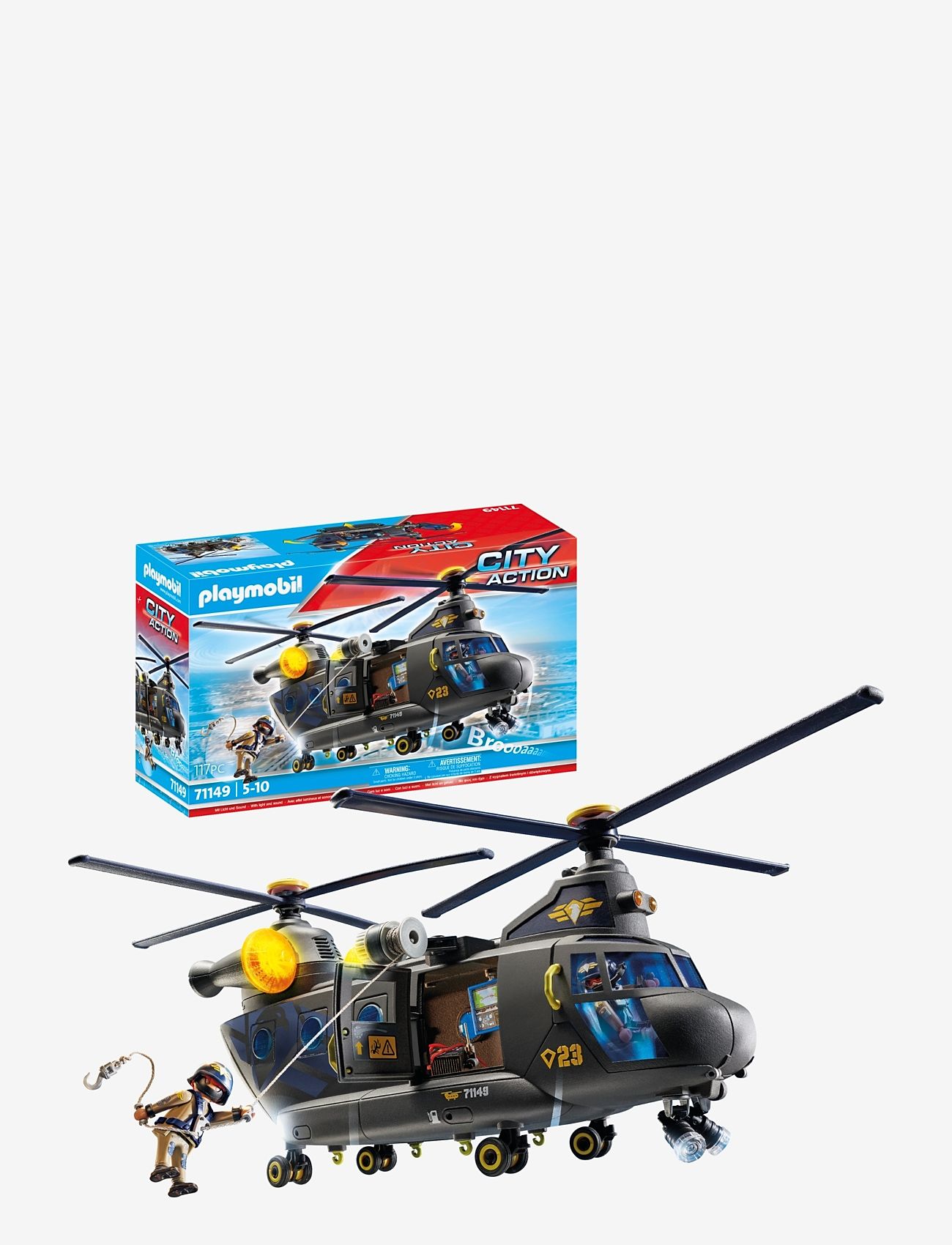 PLAYMOBIL - PLAYMOBIL City Action Tactical Unit - Rescue Aircraft - 71149 - playmobil city action - multicolored - 0