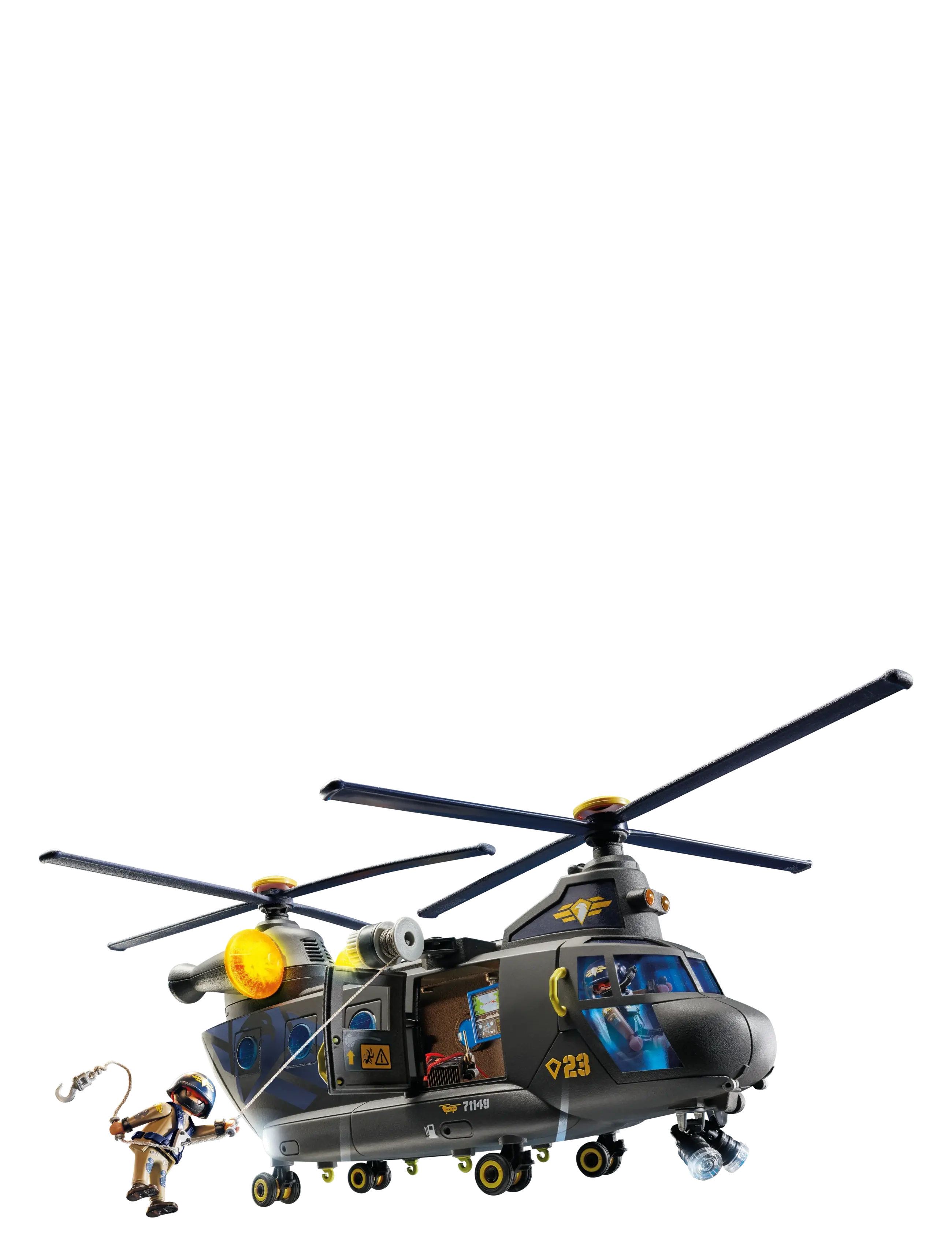 PLAYMOBIL - PLAYMOBIL City Action SWAT-redningsflyver - 71149 - playmobil city action - multicolored - 3