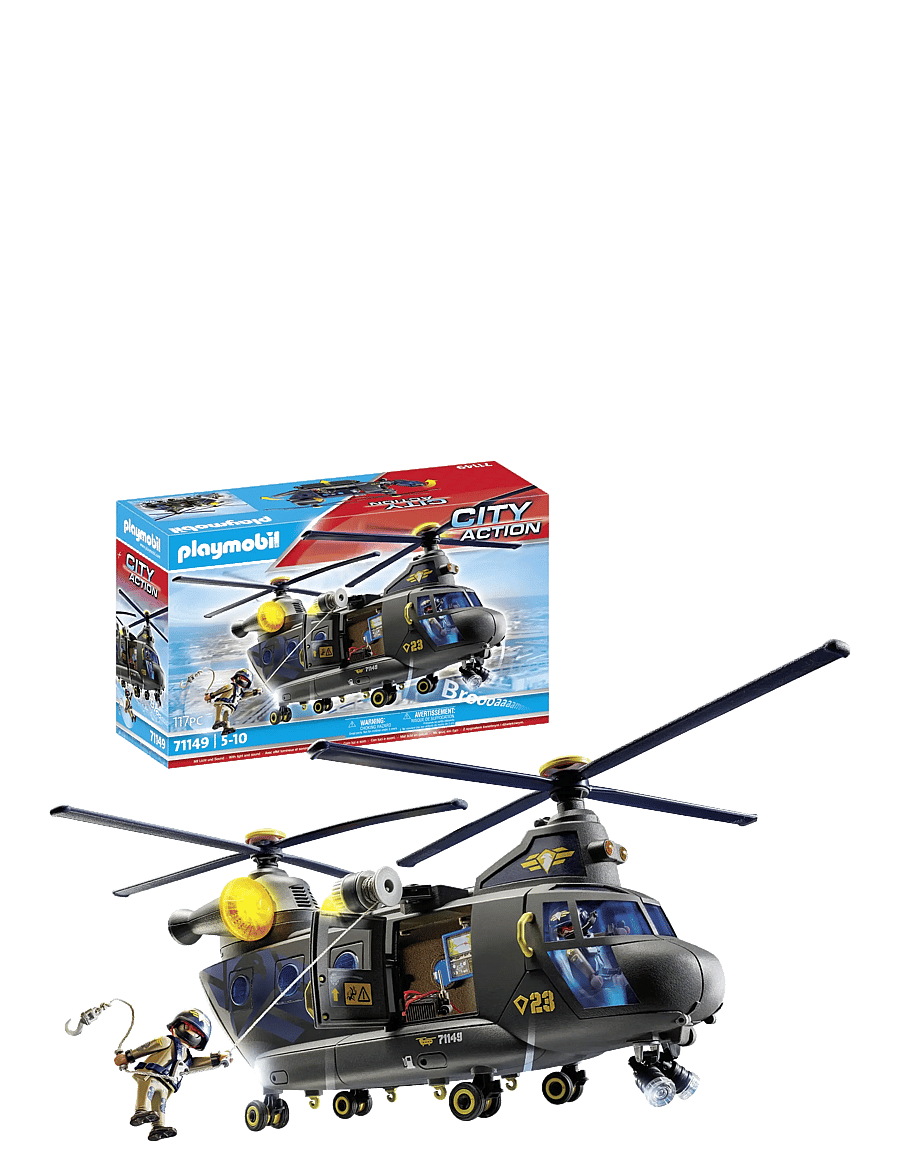 PLAYMOBIL - Tactical Unit Rescue Aircraft - playmobil city action - multicolored - 4