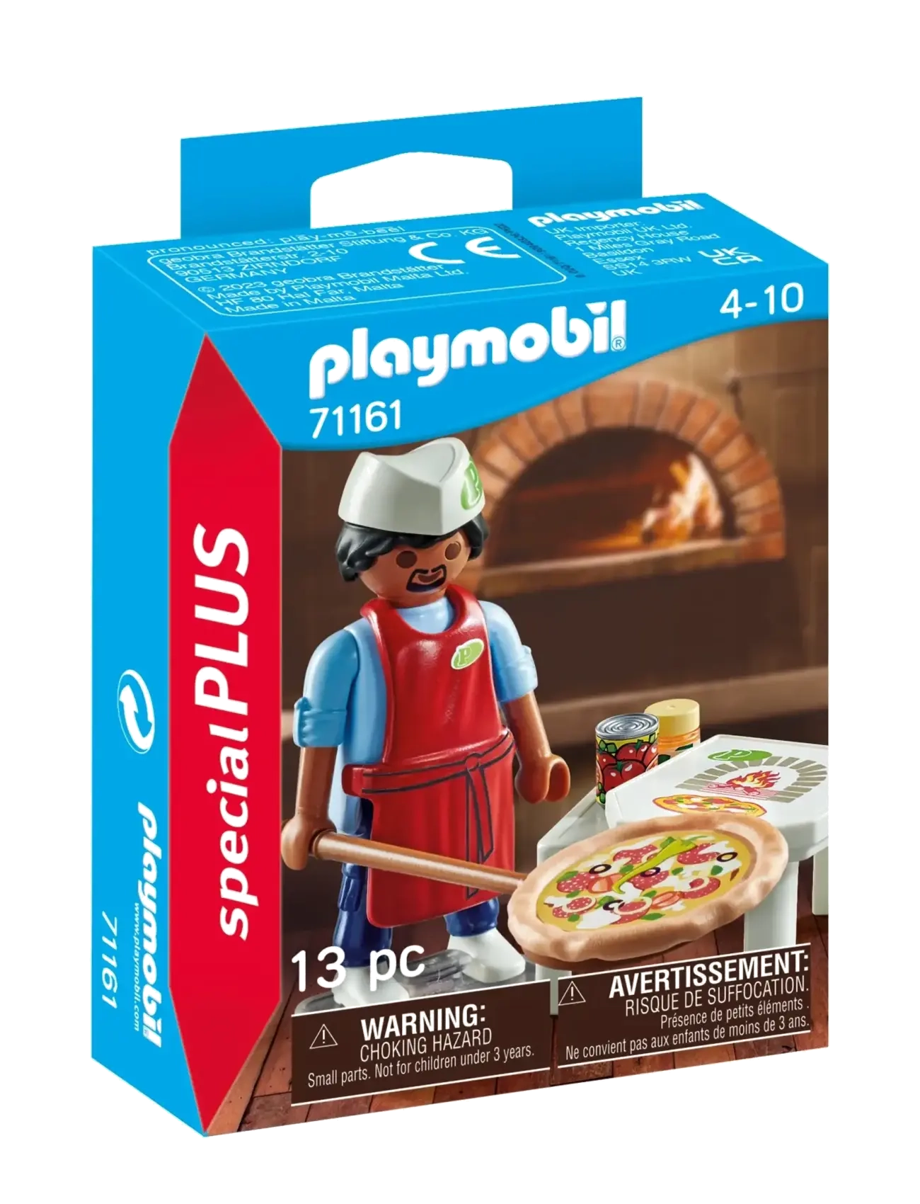 PLAYMOBIL Pizzabager Patterned - One Size - Kinder