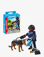 PLAYMOBIL Special Plus Policeman with Dog - 71162 - MULTICOLORED