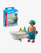 PLAYMOBIL Special Plus Man with Bathtub - 71167 - MULTICOLORED