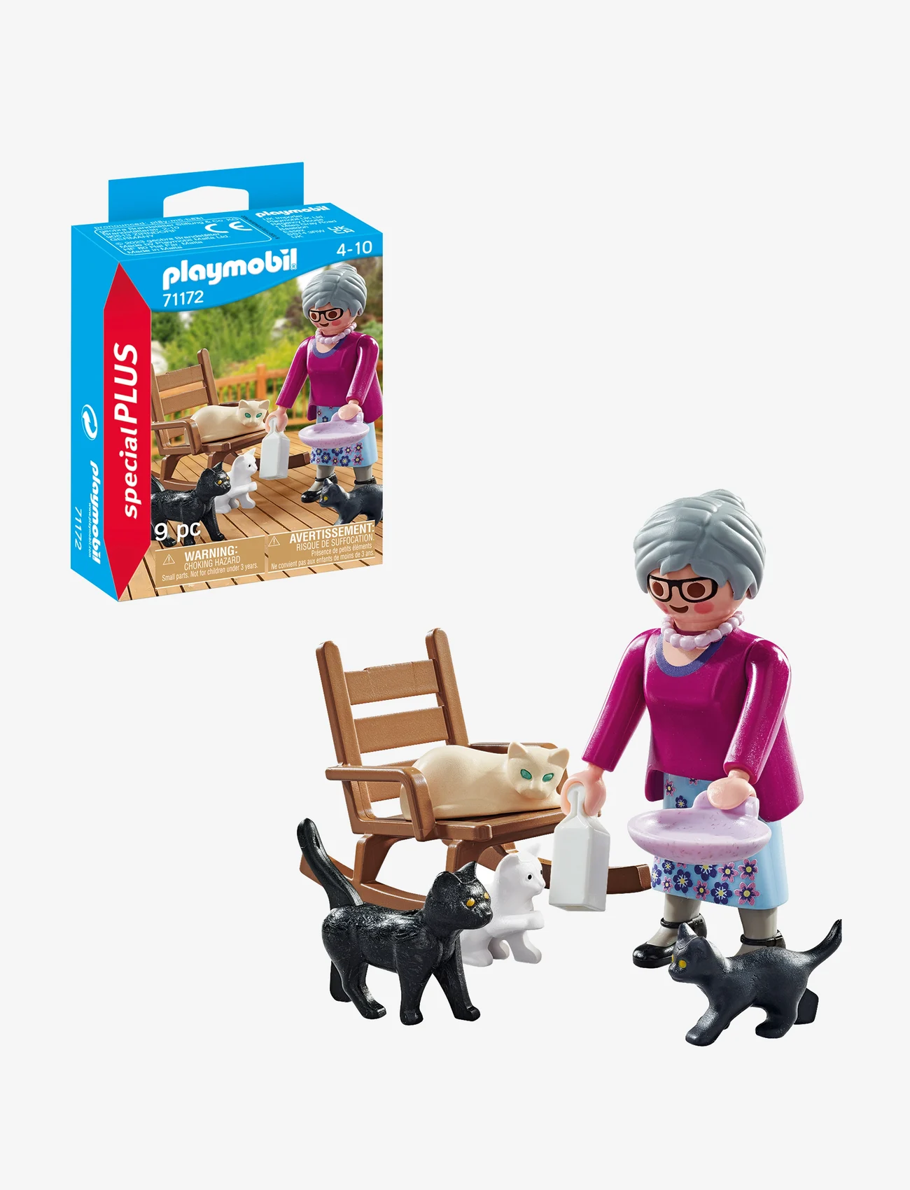 PLAYMOBIL - PLAYMOBIL Special Plus Bestemor med katter - 71172 - playmobil city life - multicolored - 0