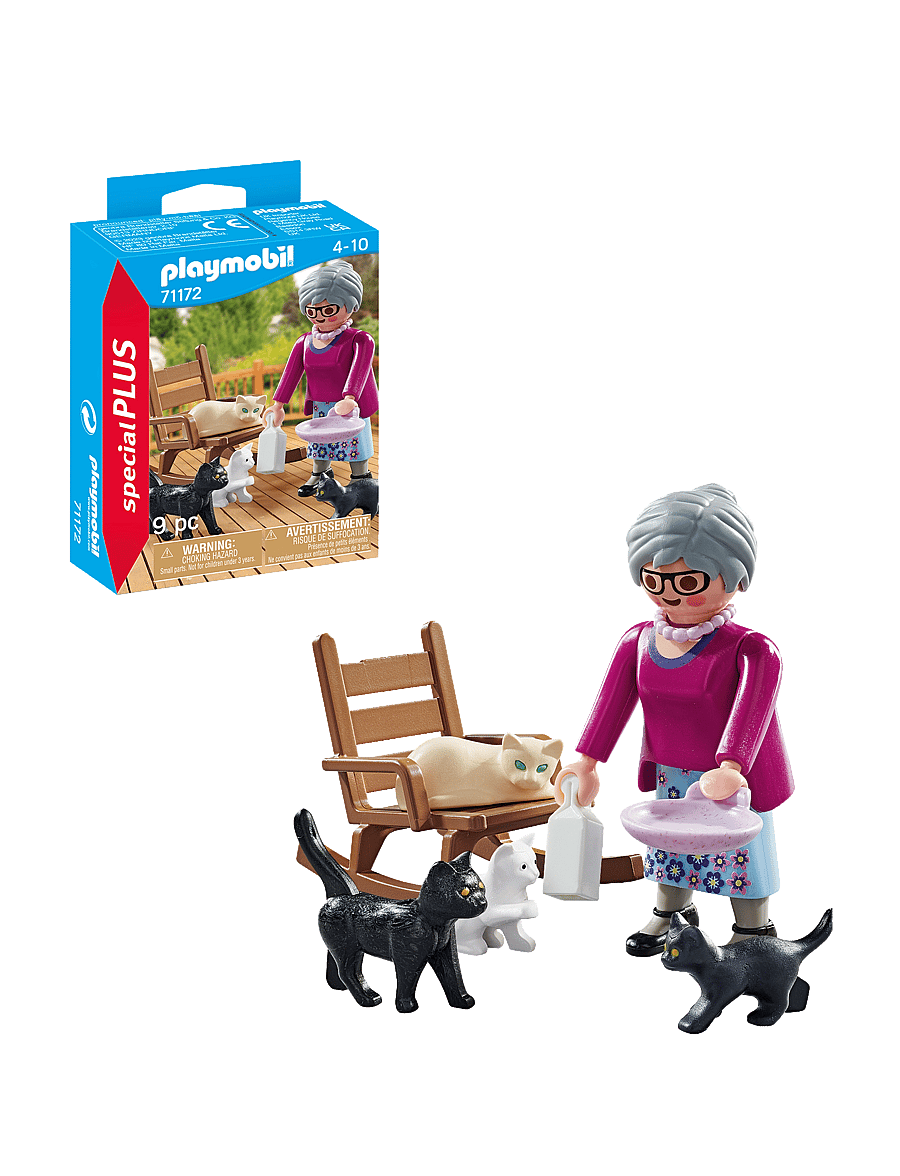 PLAYMOBIL - PLAYMOBIL Special Plus Woman with Cats - 71172 - multicolored - 0