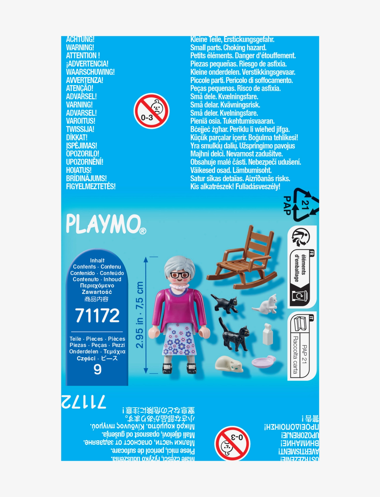 PLAYMOBIL - PLAYMOBIL Special Plus Bedstemor med katte - 71172 - multicolored - 2