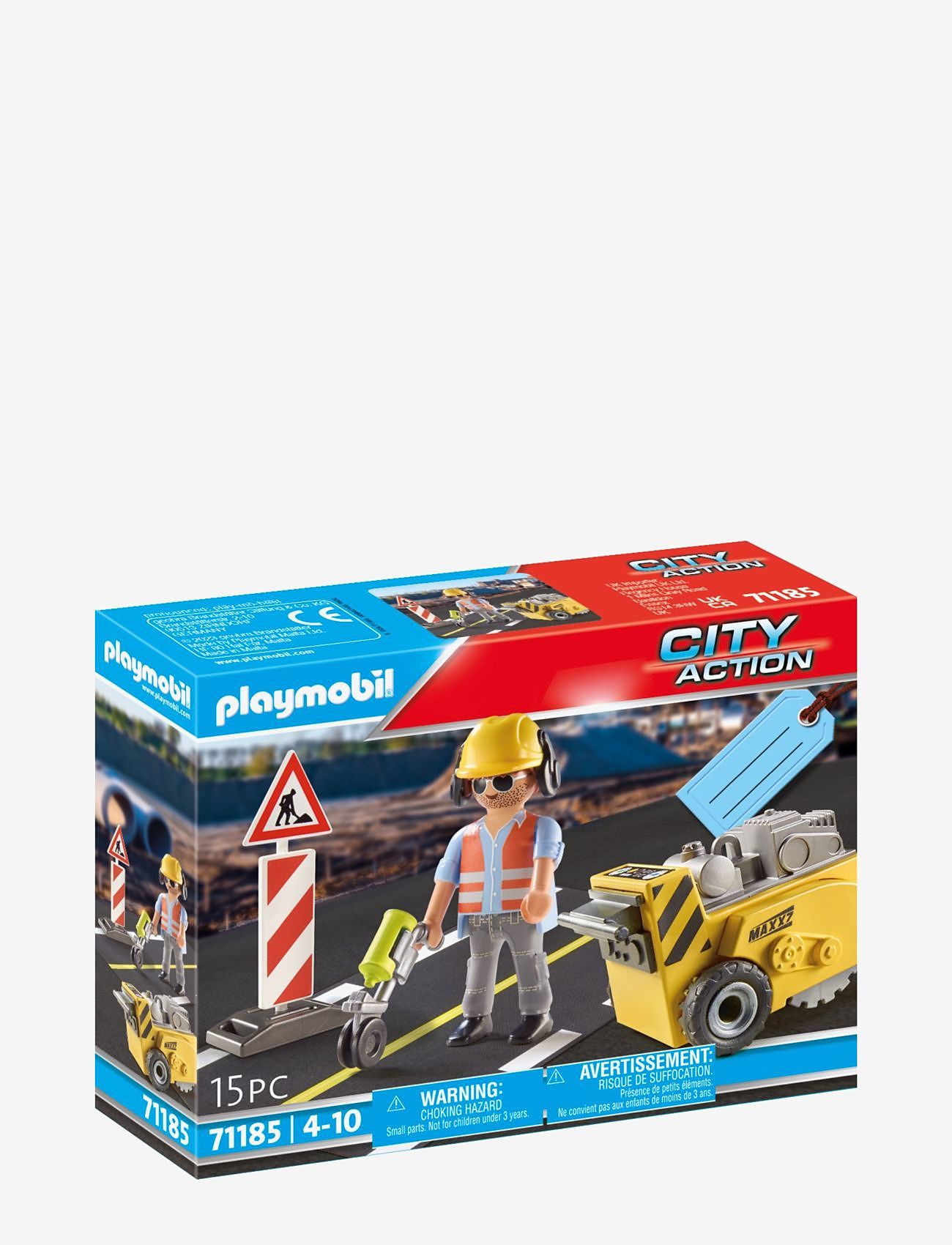PLAYMOBIL - PLAYMOBIL Gift Sets Construction Worker Gift Set - 71185 - playmobil city action - multicolored - 0