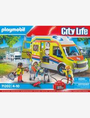 PLAYMOBIL - PLAYMOBIL City Life Ambulance med lys og lyd - 71202 - playmobil city life - multicolored - 7