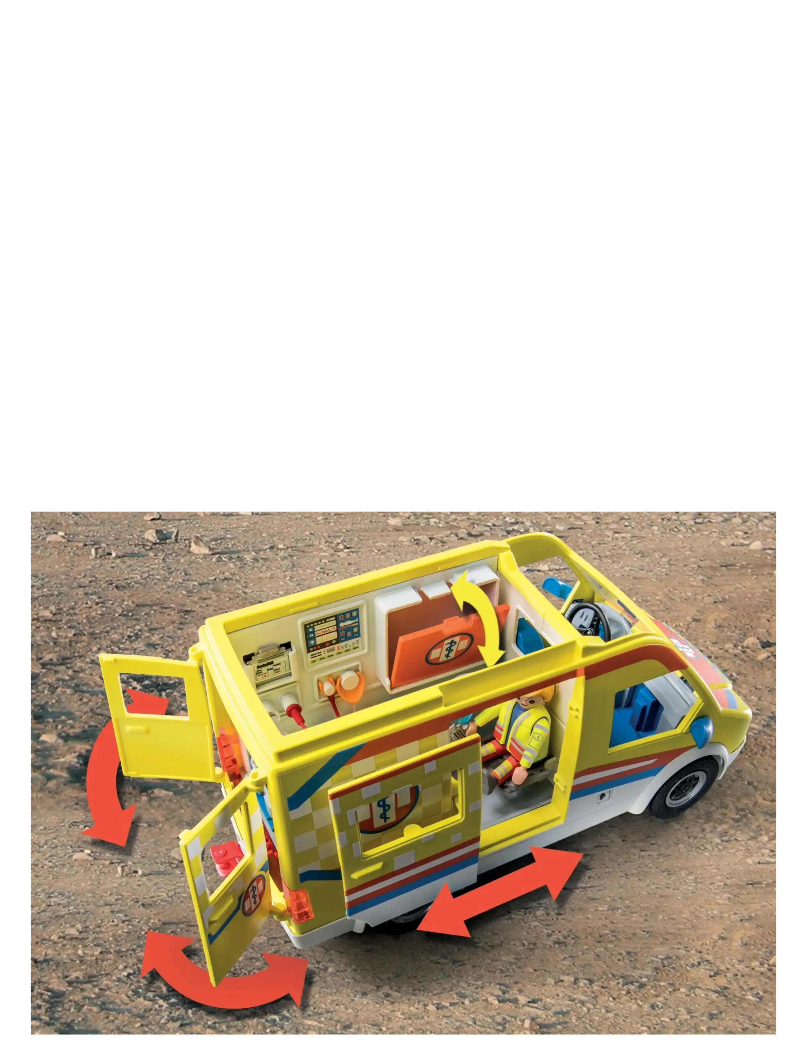 PLAYMOBIL - PLAYMOBIL City Life Ambulance med lys og lyd - 71202 - multicolored - 5