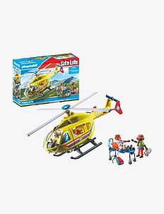PLAYMOBIL City Life Medical Helicopter - 71203, PLAYMOBIL