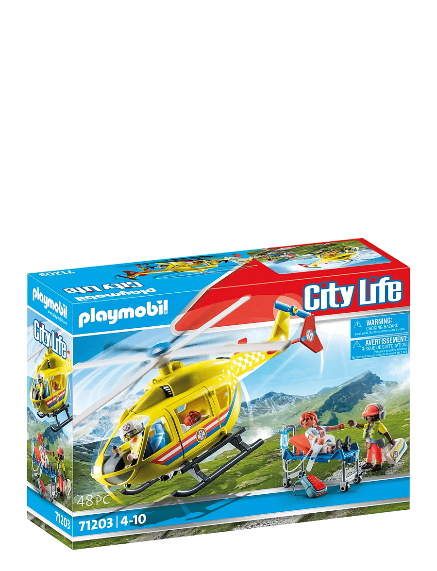 PLAYMOBIL - Rescue Helicopter - playmobil city life - multicolored - 0