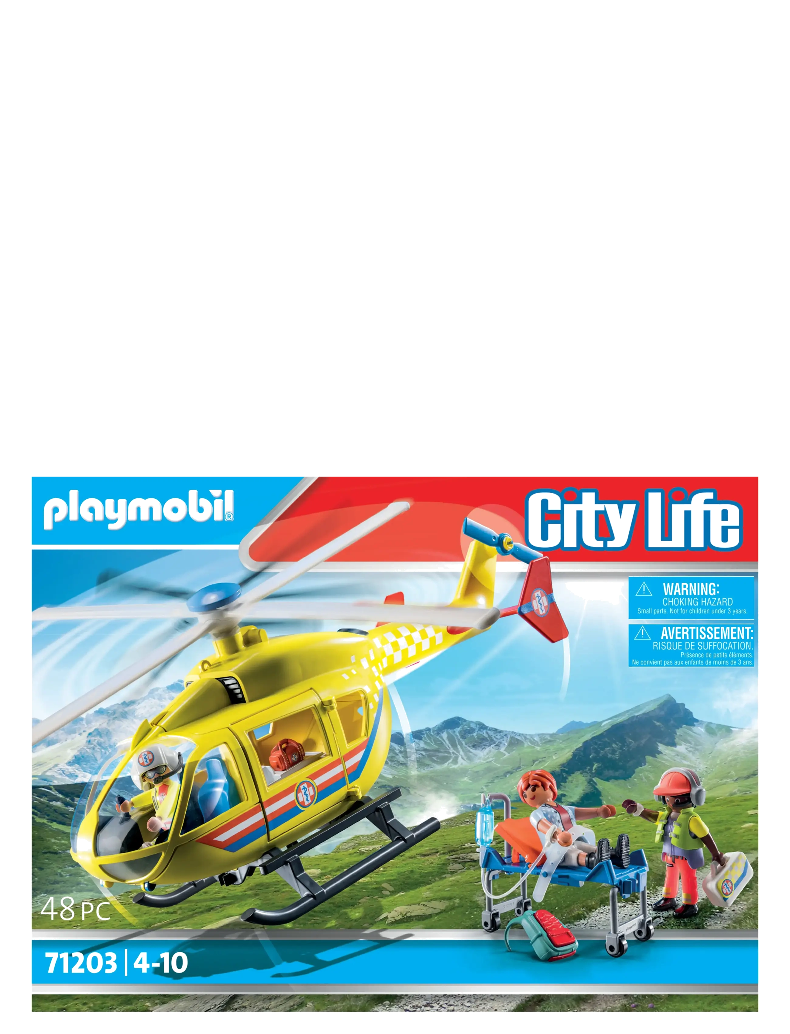 PLAYMOBIL - PLAYMOBIL City Life Redningshelikopter - 71203 - playmobil city life - multicolored - 1