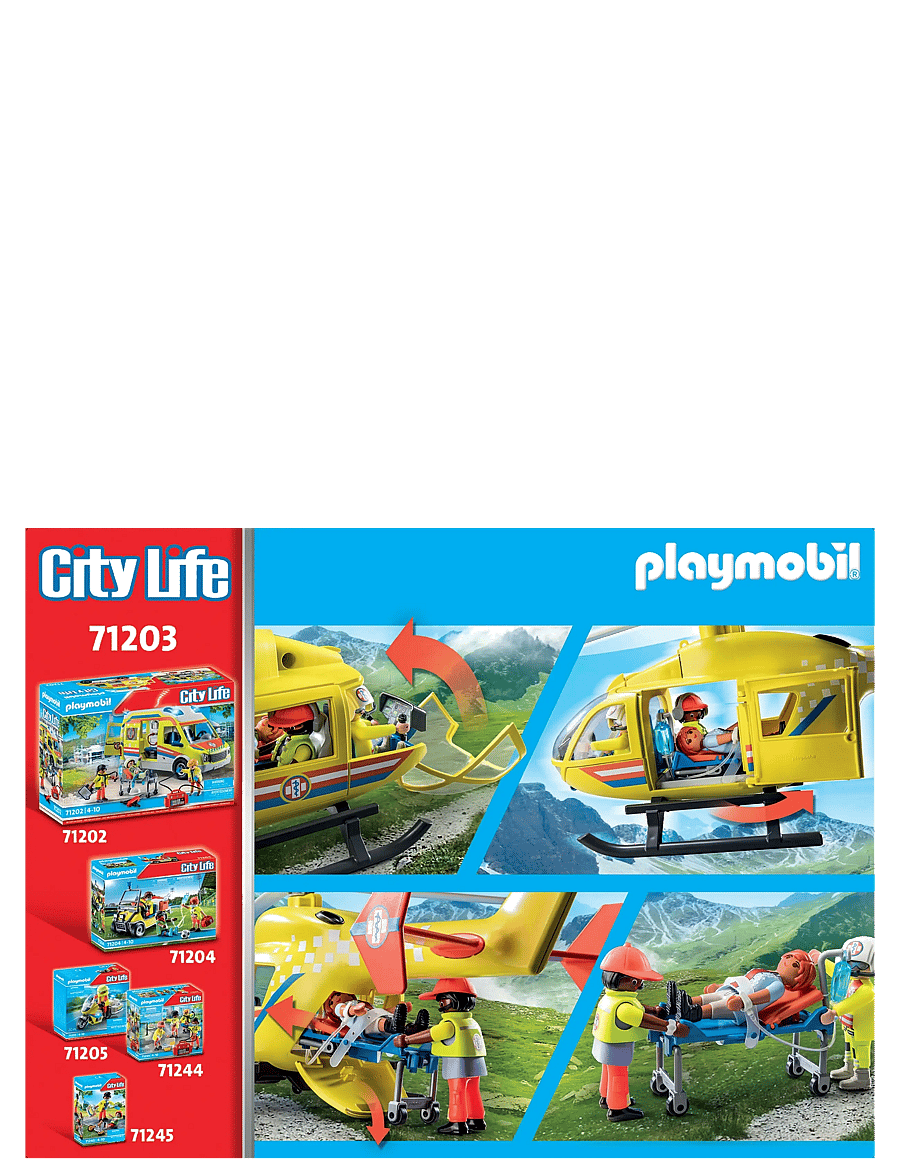 PLAYMOBIL - Rescue Helicopter - playmobil city life - multicolored - 2