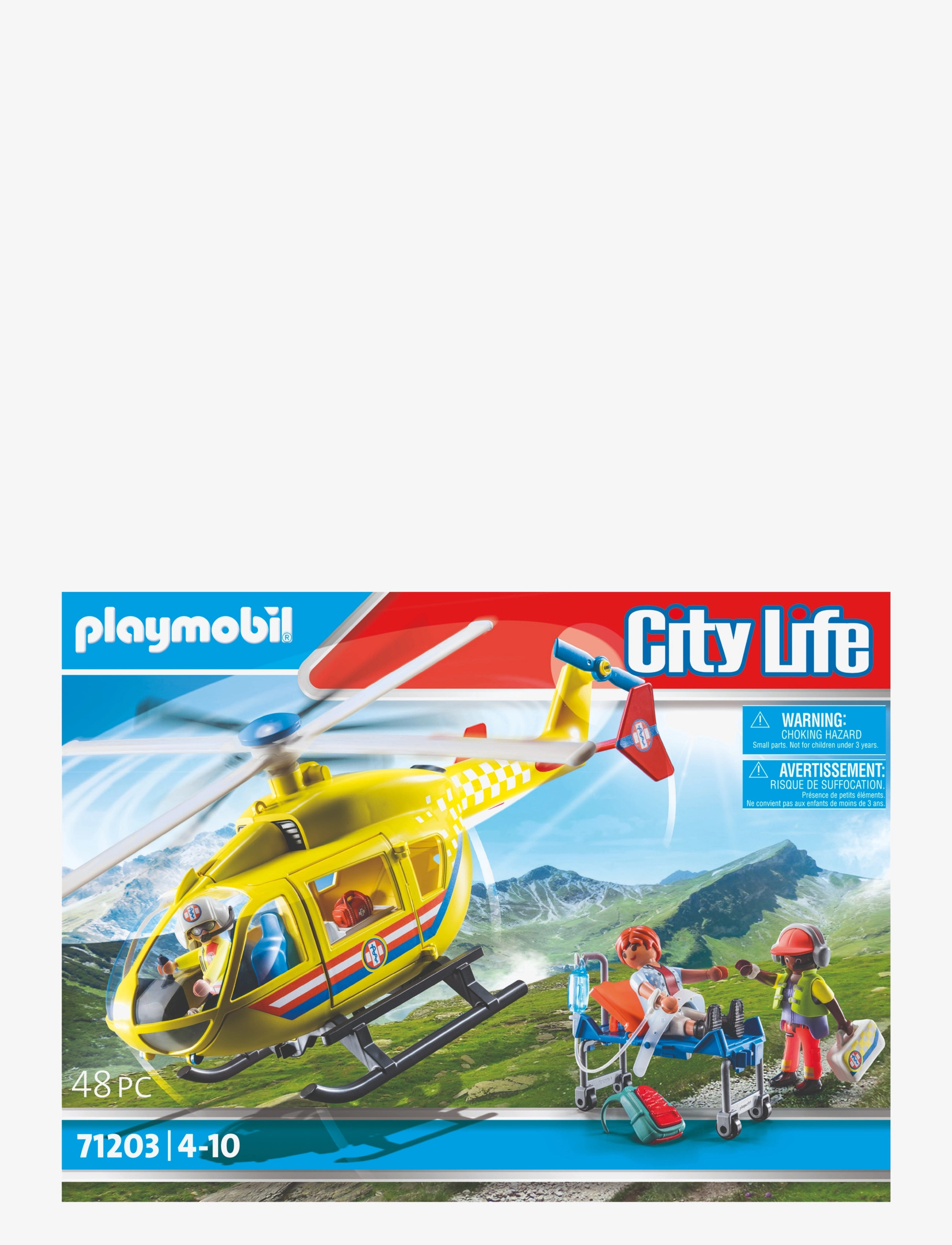 PLAYMOBIL - PLAYMOBIL City Life Redningshelikopter - 71203 - playmobil city life - multicolored - 4