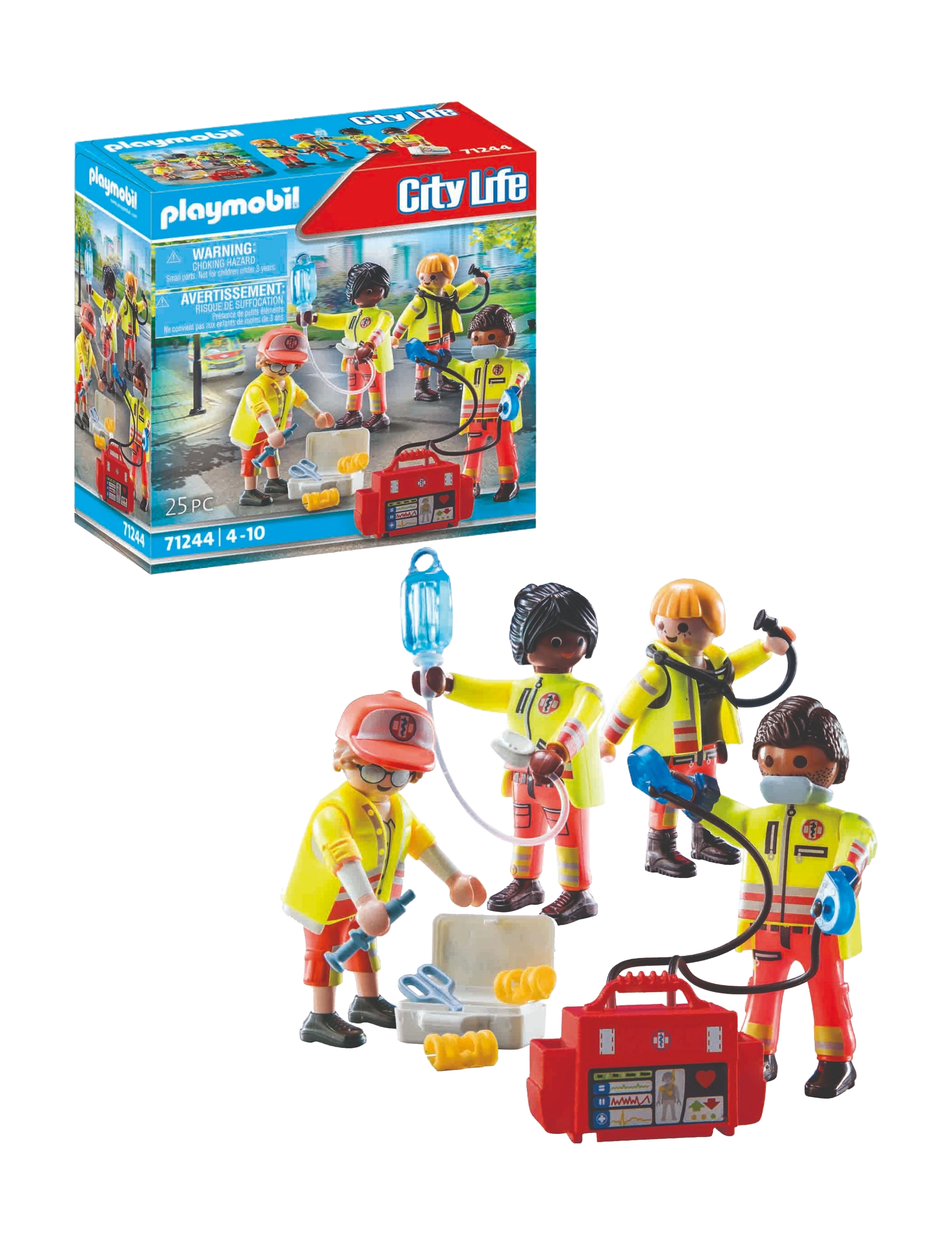PLAYMOBIL Redningsteam, One Size, Multi/patterned, Playmobil Legetøj > Playmobil City Life, Børn