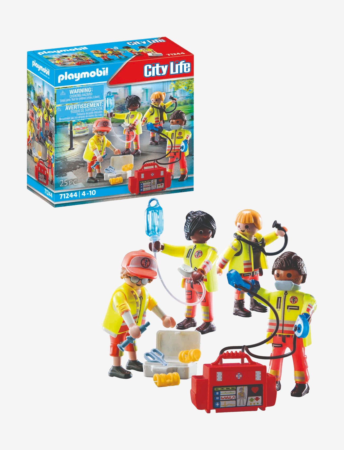 PLAYMOBIL - PLAYMOBIL City Life Räddningsteam - 71244 - playmobil city life - multicolored - 0
