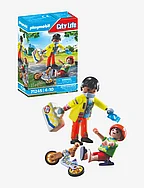 PLAYMOBIL City Life Paramedic with Patient - 71245 - MULTICOLORED