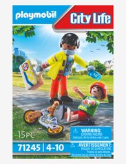 PLAYMOBIL - PLAYMOBIL City Life Paramedic with Patient - 71245 - playmobil city life - multicolored - 4