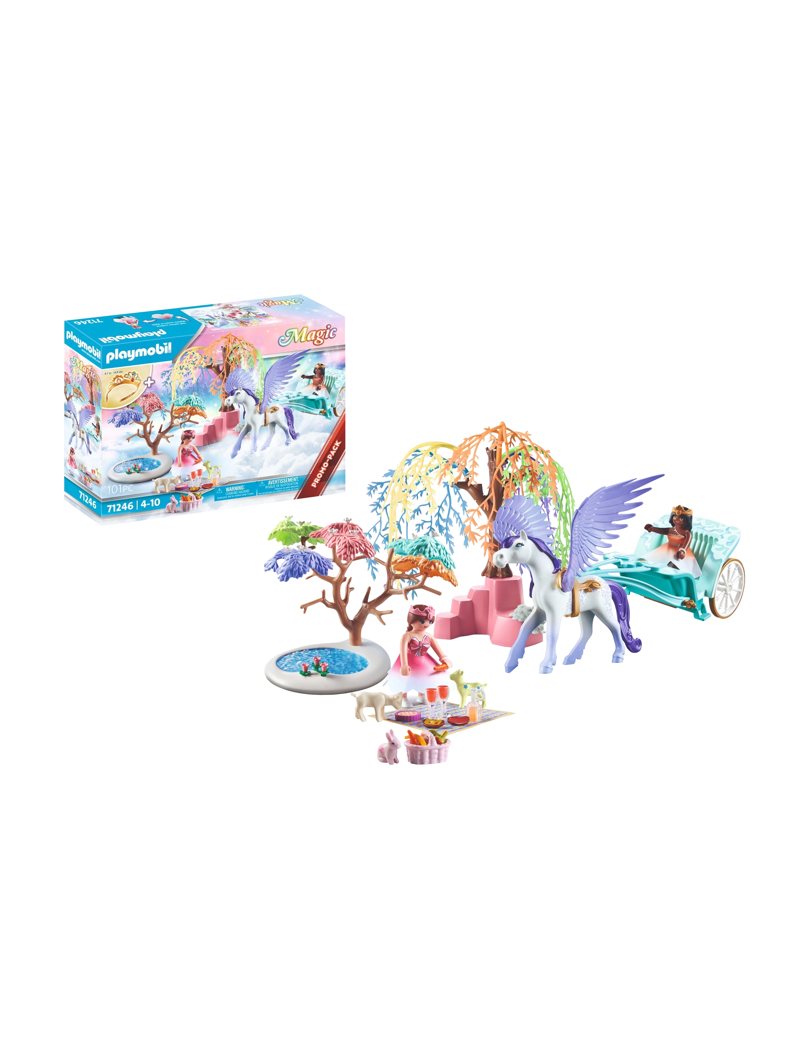 PLAYMOBIL Playmobil Magic Piknik Med Pegasus-Vogn - 71246 Patterned - One Size - Kinder