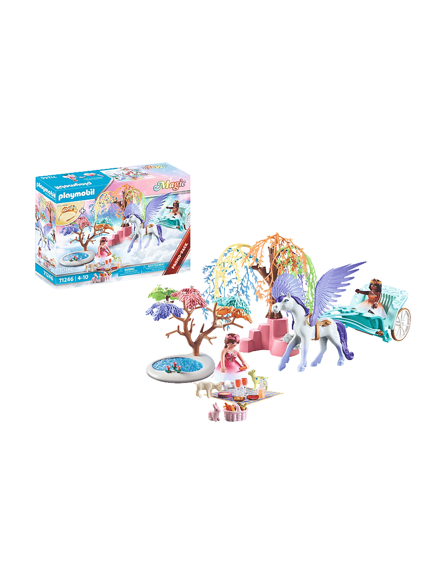 PLAYMOBIL - PLAYMOBIL Magic Picnic with Pegasus Carriage - 71246 - playmobil magic - multicolored - 1