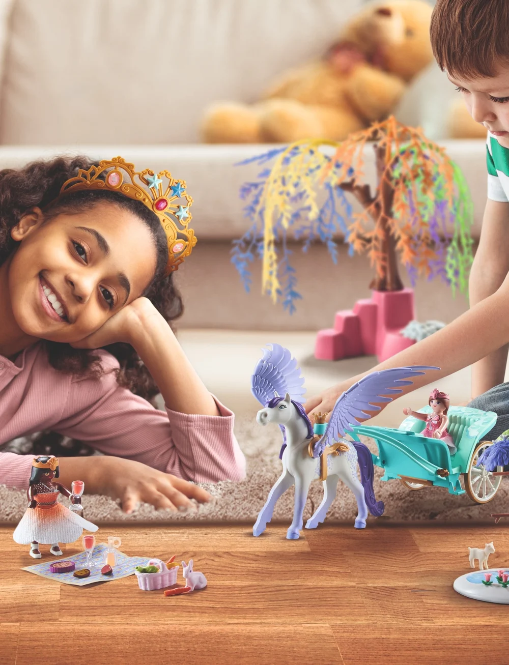 PLAYMOBIL - PLAYMOBIL Magic Picnic with Pegasus Carriage - 71246 - playmobil magic - multicolored - 0