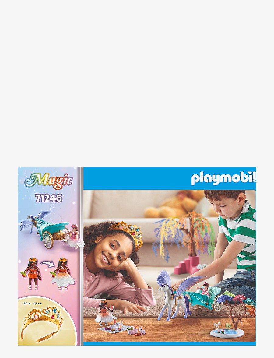 PLAYMOBIL - PLAYMOBIL Magic Picnic with Pegasus Carriage - 71246 - playmobil magic - multicolored - 3