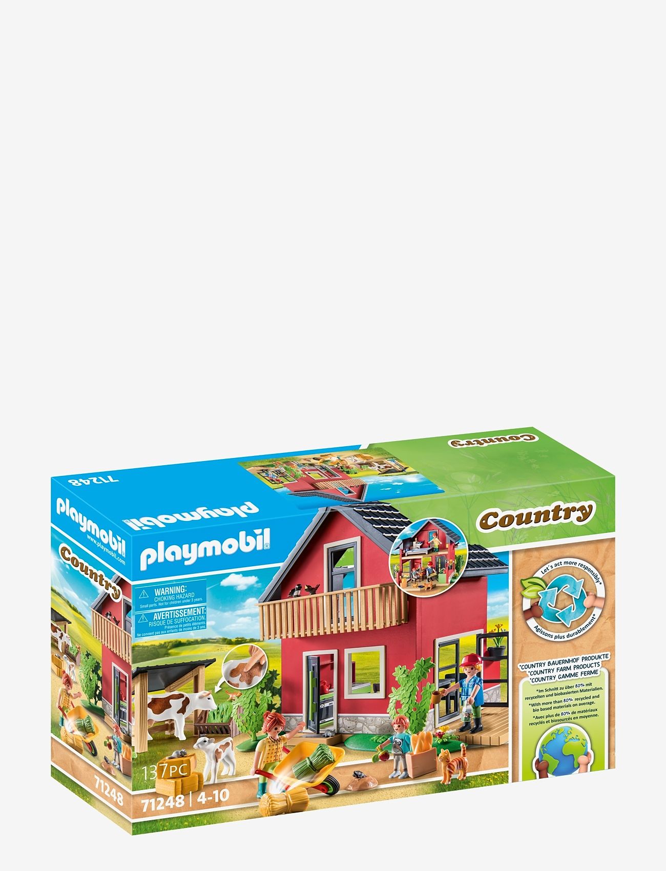 PLAYMOBIL Country Farmhouse with Outdoor Area 71248 MULTICOLORED