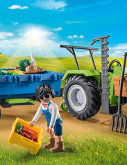 PLAYMOBIL - PLAYMOBIL Country Harvester Tractor with Trailer - 71249 - playmobil country - multicolored - 2