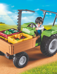 PLAYMOBIL - PLAYMOBIL Country Harvester Tractor with Trailer - 71249 - playmobil country - multicolored - 4