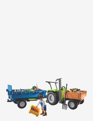 PLAYMOBIL - PLAYMOBIL Country Harvester Tractor with Trailer - 71249 - playmobil country - multicolored - 3