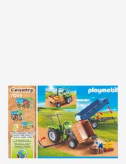 PLAYMOBIL - PLAYMOBIL Country Harvester Tractor with Trailer - 71249 - playmobil country - multicolored - 5