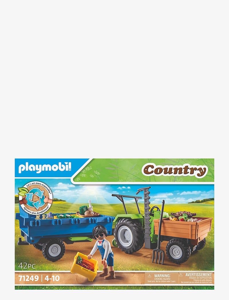 PLAYMOBIL Playmobil Country Traktor Med Släp 71249 (PLM71249