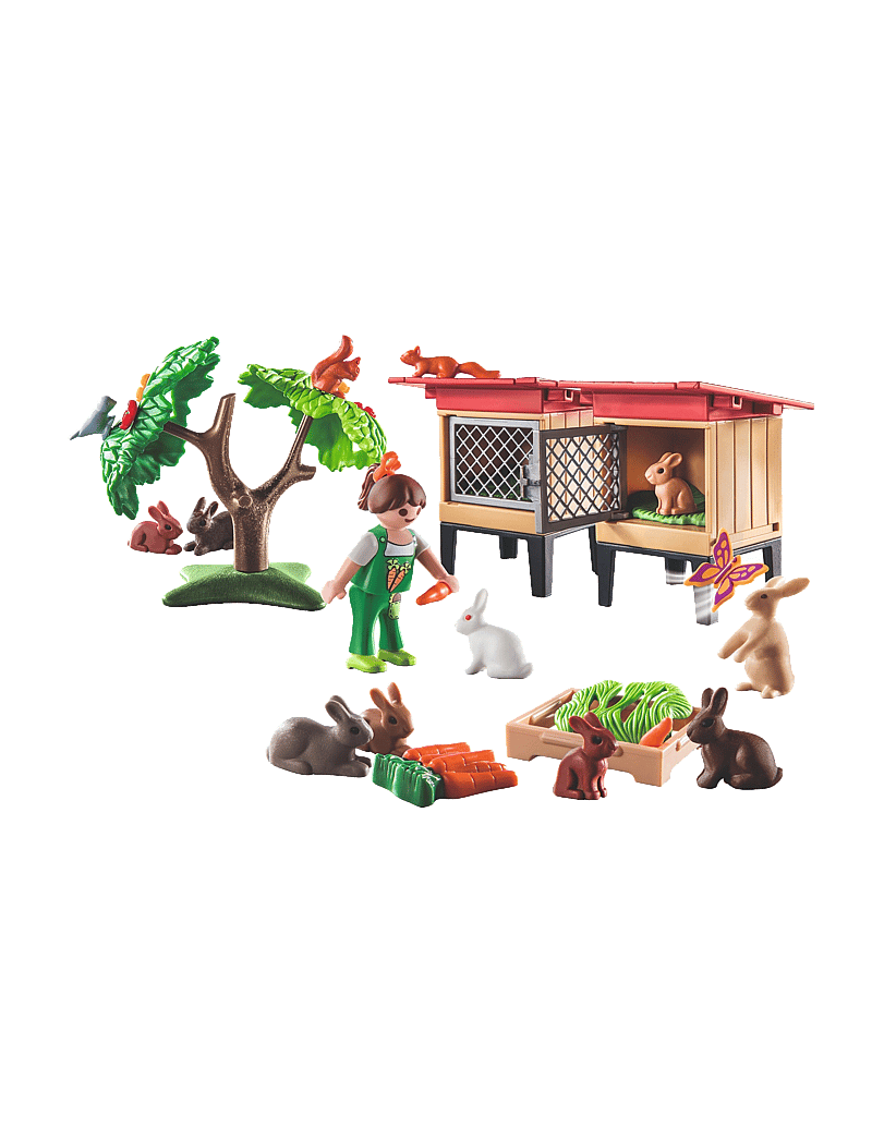 PLAYMOBIL - PLAYMOBIL Country Rabbit Hutch - 71252 - playmobil country - multicolored - 0