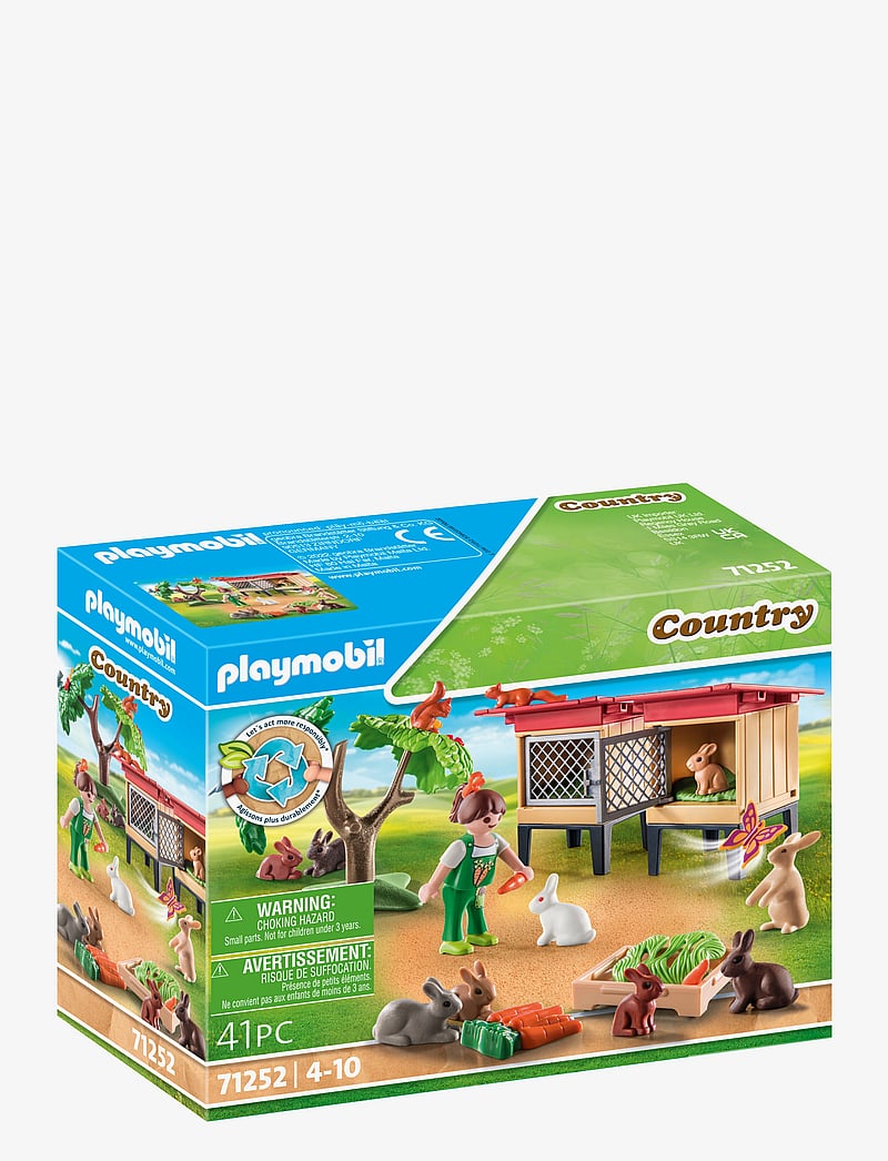 PLAYMOBIL - PLAYMOBIL Country Rabbit Hutch - 71252 - playmobil country - multicolored - 1