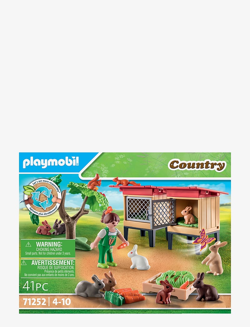 PLAYMOBIL - PLAYMOBIL Country Rabbit Hutch - 71252 - playmobil country - multicolored - 3