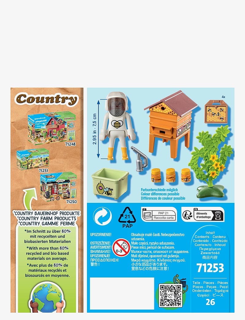 PLAYMOBIL - PLAYMOBIL Country Beekeeper - 71253 - playmobil country - multicolored - 3