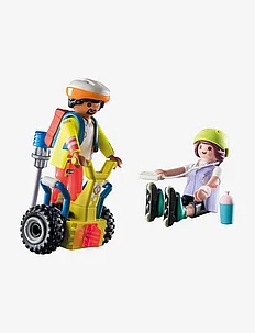 PLAYMOBIL Starter Pack Rescue with Balance Racer - 71257, PLAYMOBIL
