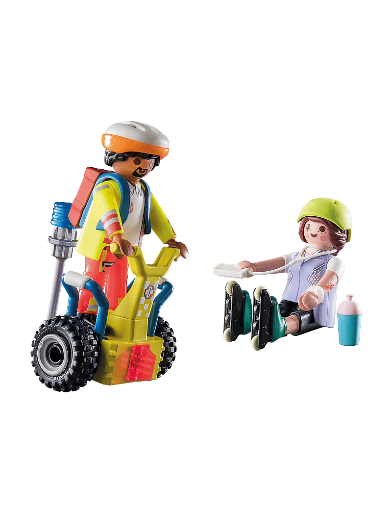 PLAYMOBIL - PLAYMOBIL Starter Pack Rescue with Balance Racer - 71257 - playmobil city life - multicolored - 0