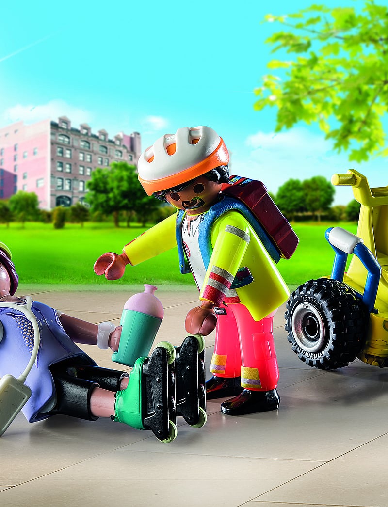 PLAYMOBIL - PLAYMOBIL Starter Pack Rescue with Balance Racer - 71257 - playmobil city life - multicolored - 4