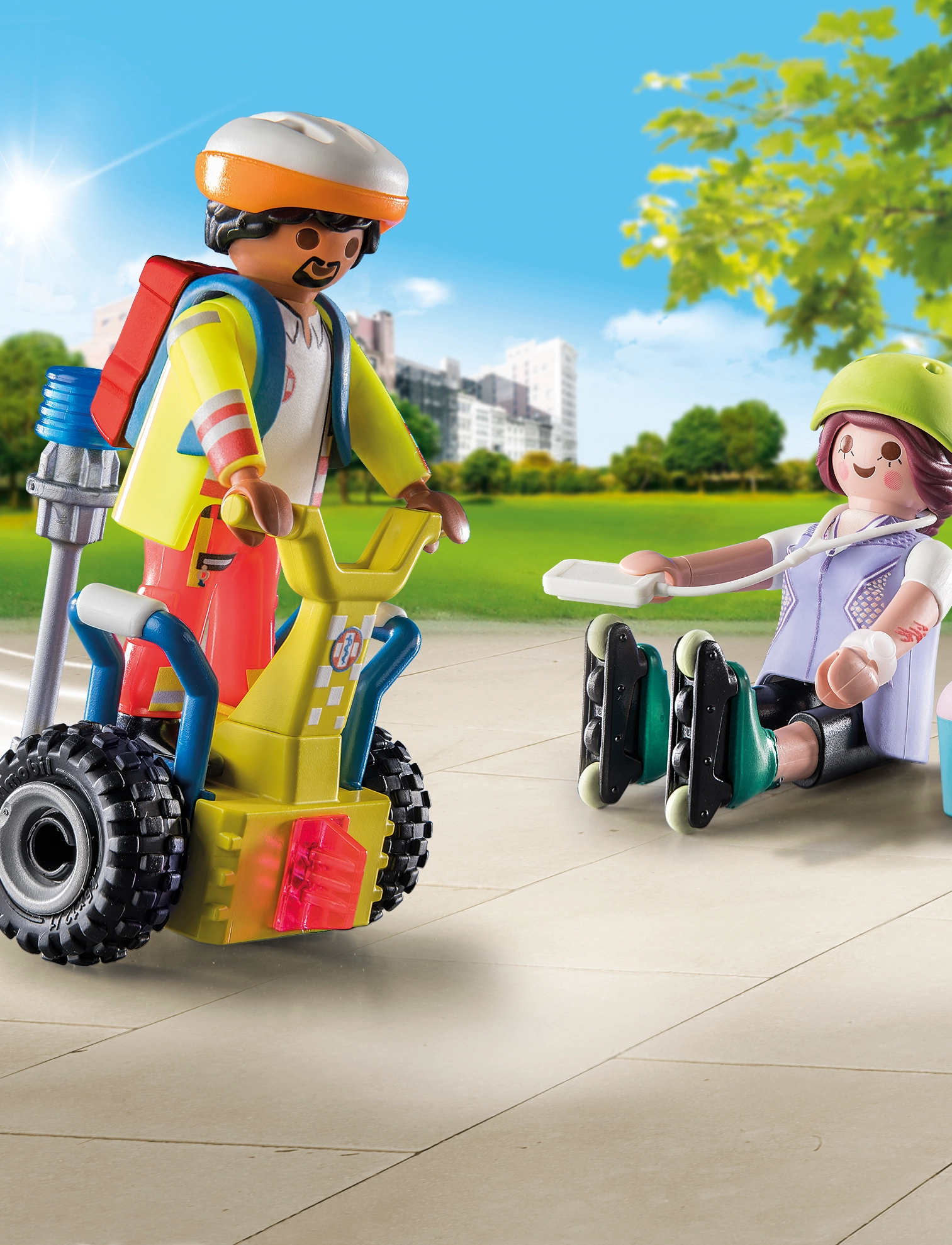 PLAYMOBIL - PLAYMOBIL Starter Pack – redning med Balance-Racer - 71257 - playmobil city life - multicolored - 5