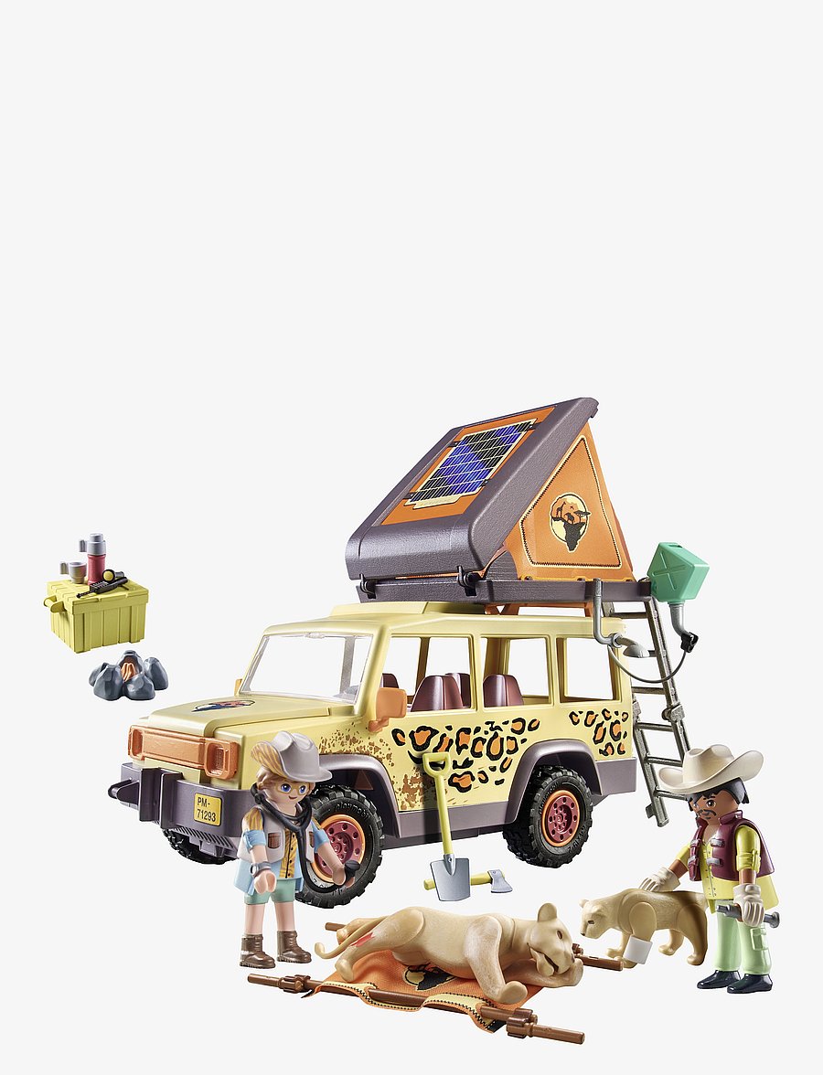 PLAYMOBIL - PLAYMOBIL Wiltopia - Cross-Country Vehicle with Lions - 71293 - multicolored - 0