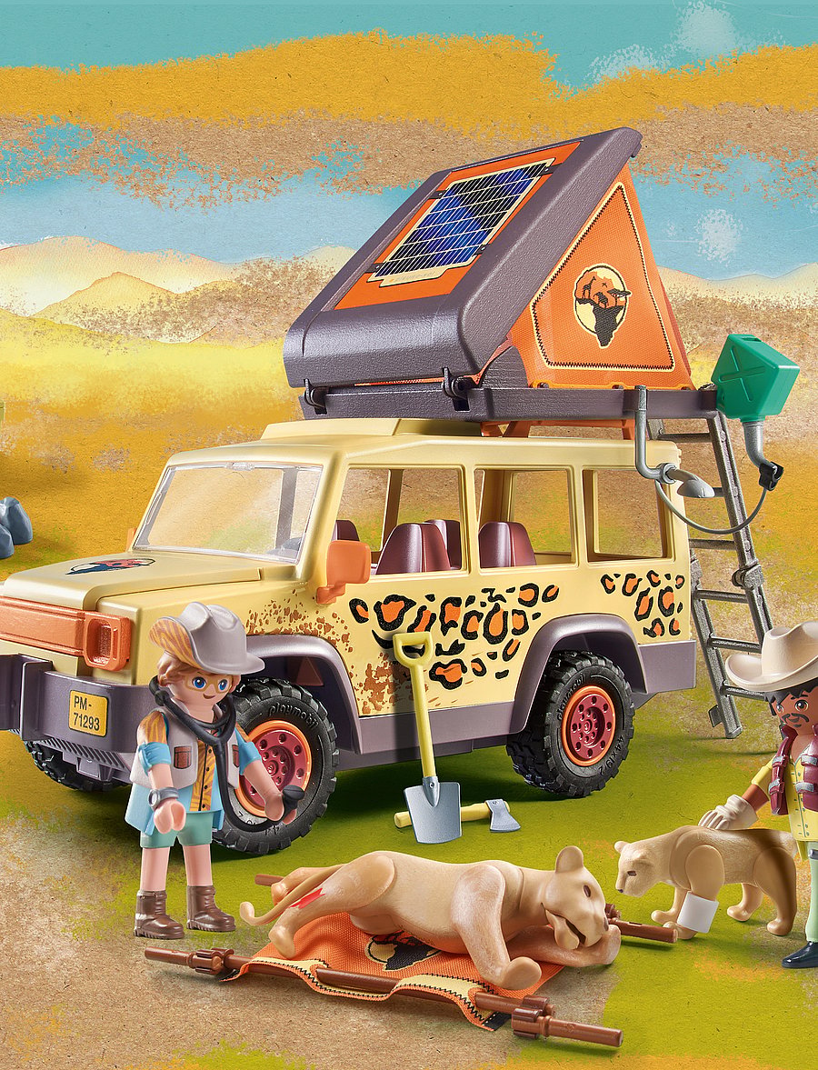 PLAYMOBIL - PLAYMOBIL Wiltopia - Cross-Country Vehicle with Lions - 71293 - multicolored - 4