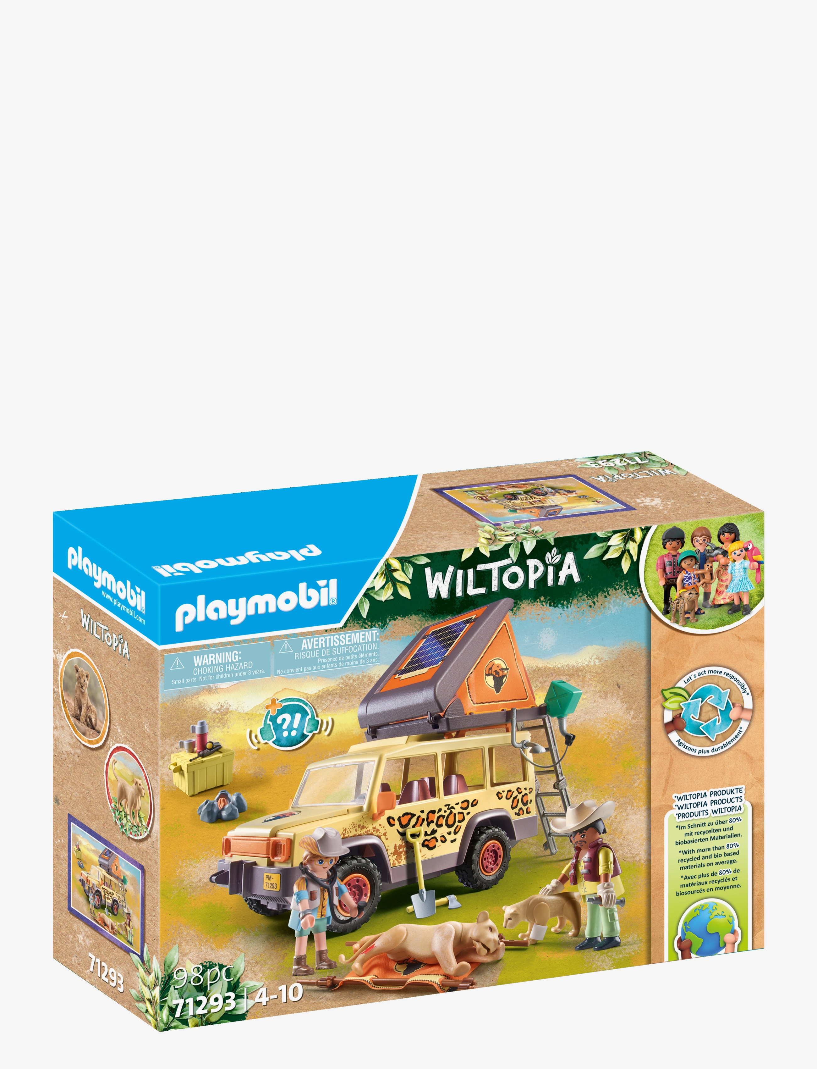 PLAYMOBIL - PLAYMOBIL Wiltopia - Cross-Country Vehicle with Lions - 71293 - multicolored - 1