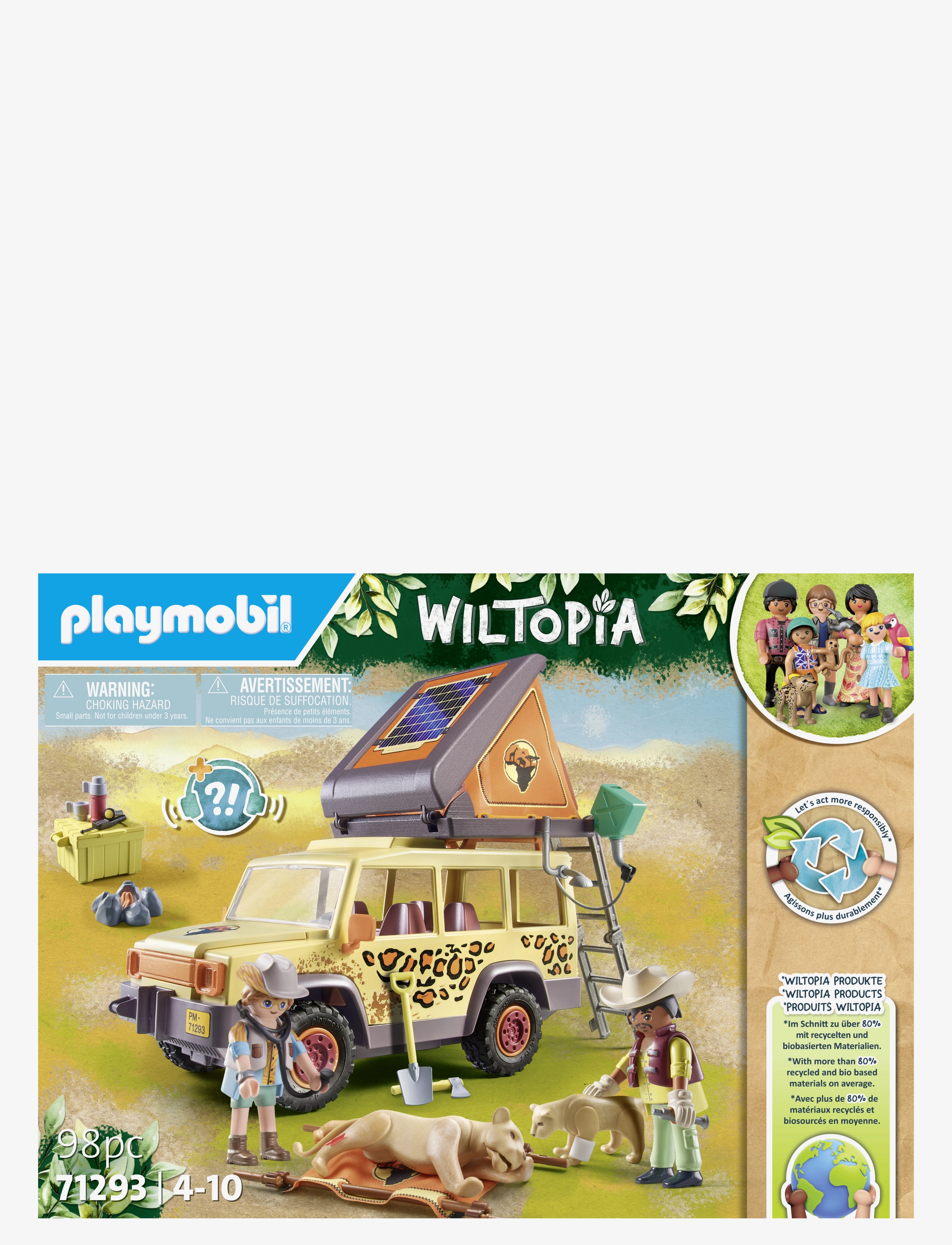 PLAYMOBIL - PLAYMOBIL Wiltopia - Cross-Country Vehicle with Lions - 71293 - multicolored - 3