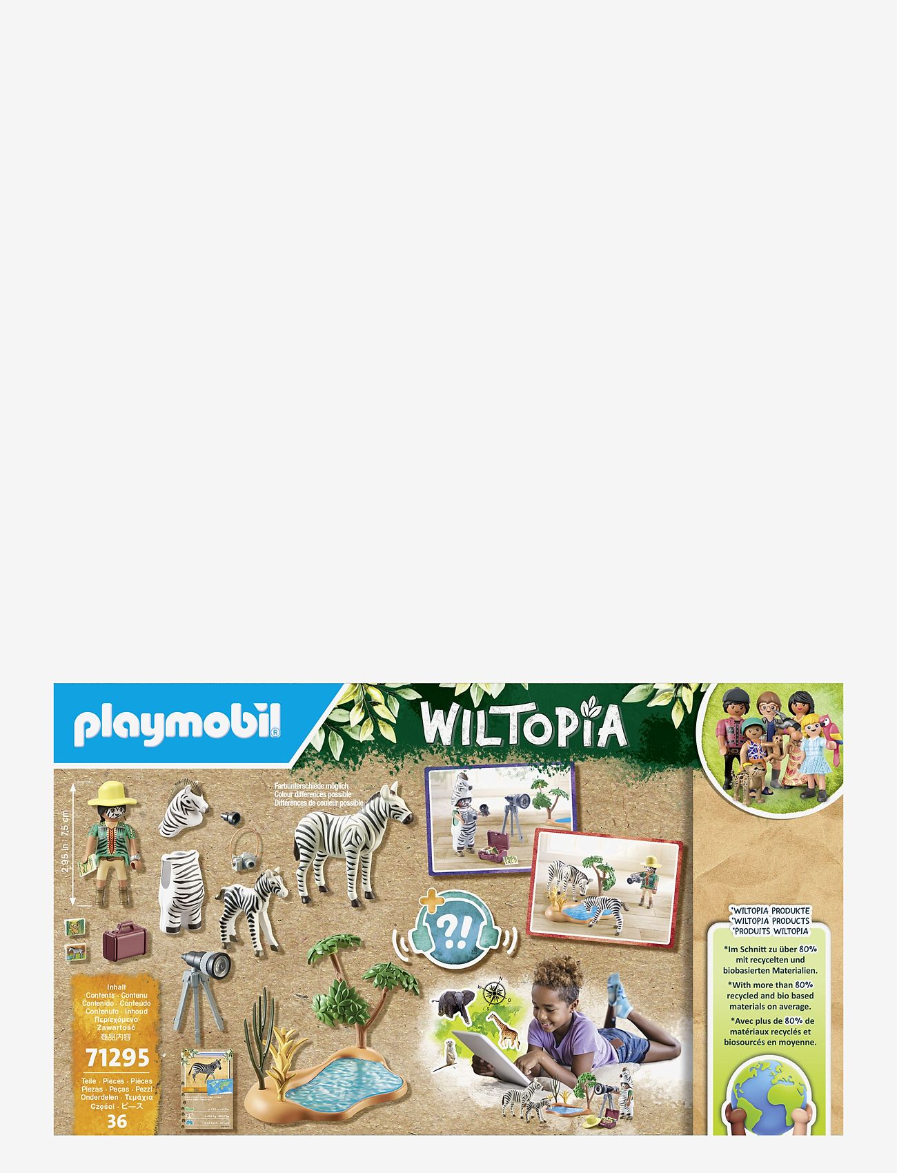 PLAYMOBIL - PLAYMOBIL Wiltopia - På farten med dyrefotografen - 71295 - playmobil wiltopia - multicolored - 1