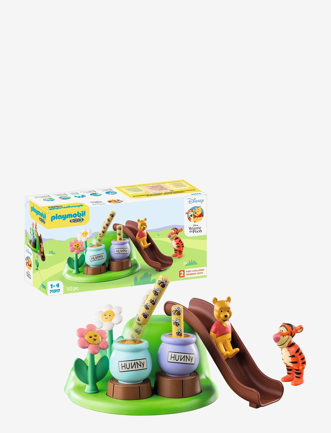 PLAYMOBIL - PLAYMOBIL 1.2.3 & Disney: Winnie's & Tigger's Bee Garden - 71317 - playmobil 1.2.3 - multicolored - 0