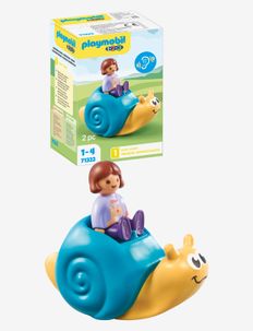 PLAYMOBIL 1.2.3: Rocking Snail with Rattle Feature - 71322, PLAYMOBIL