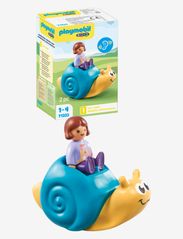 PLAYMOBIL 1.2.3: Rocking Snail with Rattle Feature - 71322 - MULTICOLORED