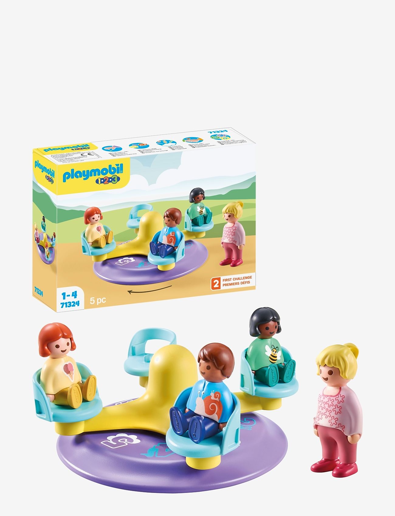 PLAYMOBIL - PLAYMOBIL 1.2.3: Number-Merry-Go-Round - 71324 - playmobil 1.2.3 - multicolored - 0