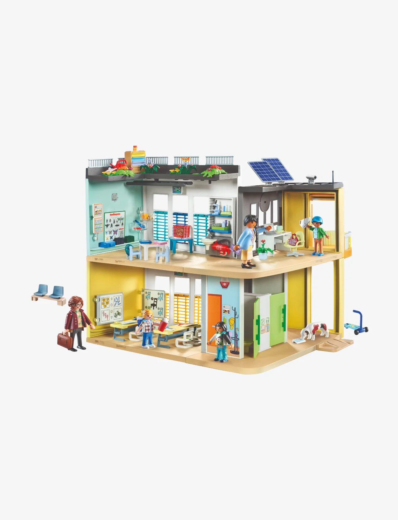 PLAYMOBIL - PLAYMOBIL City Life Stor skole - 71327 - playmobil city life - multicolored - 0