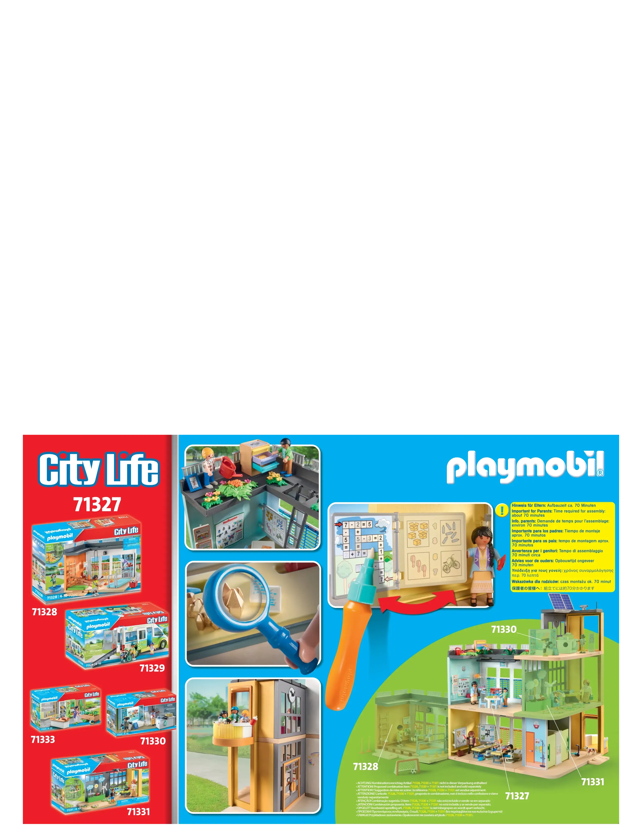 PLAYMOBIL - PLAYMOBIL City Life Large School - 71327 - playmobil city life - multicolored - 3